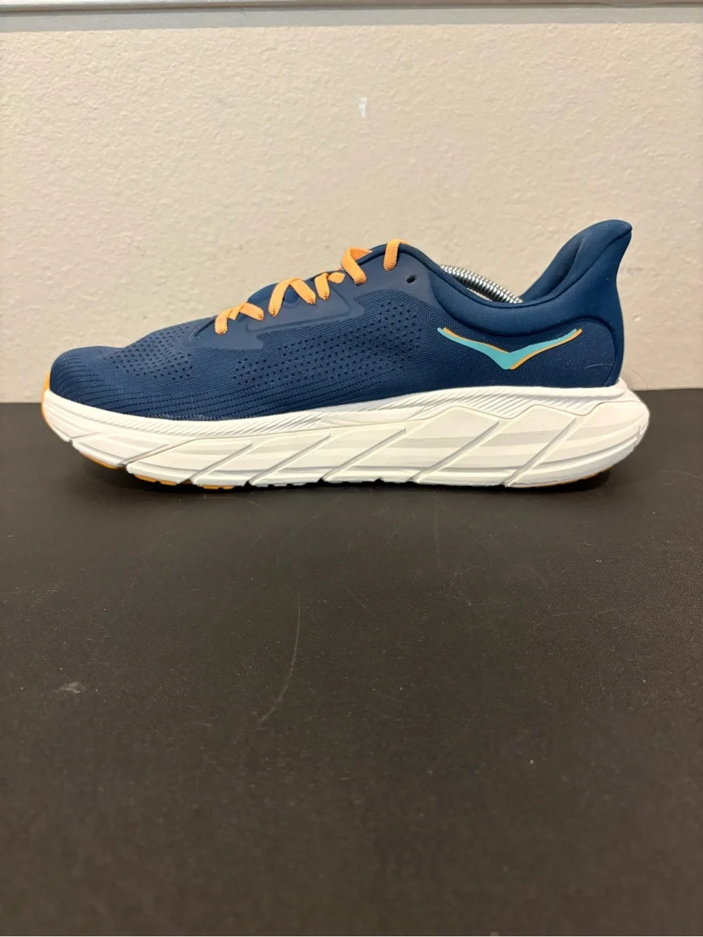 Hoka  Arahi 7 Men’s Size 13 D Blue Orange Running Shoes 1147850 Fast Shipping